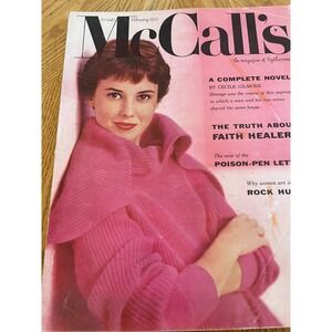 Vintage McCalls Magazine February 57 Rock Hudson Jeanne Crain Fashion Ads 176 pg